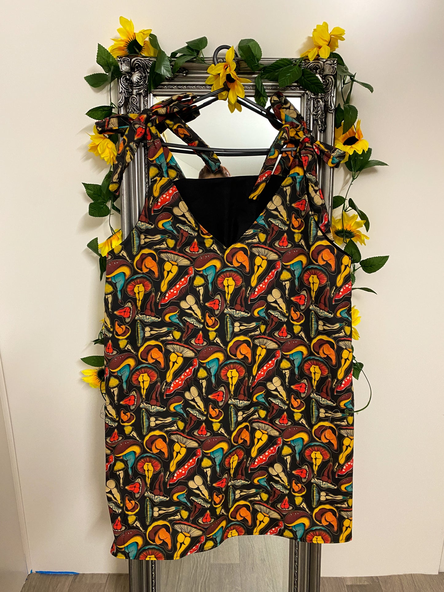 Frankie Slip Dress - Sexy Mushroom fabric