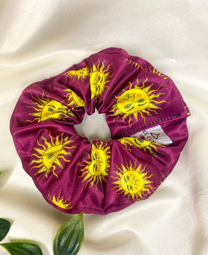 Celestial Suns premium duchess silk scrunchie