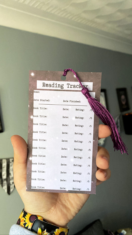Galaxy Themed Reading Tracker Bookmarks