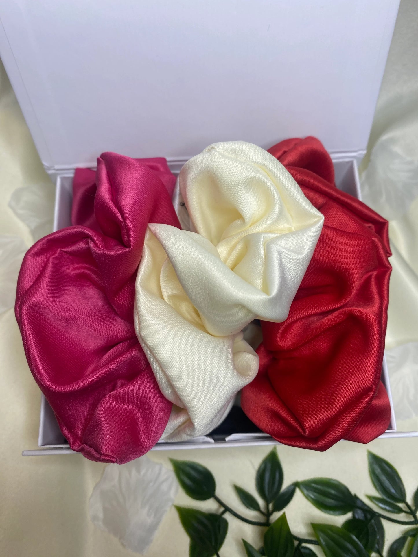 Vanilla - premium duchess silk scrunchie