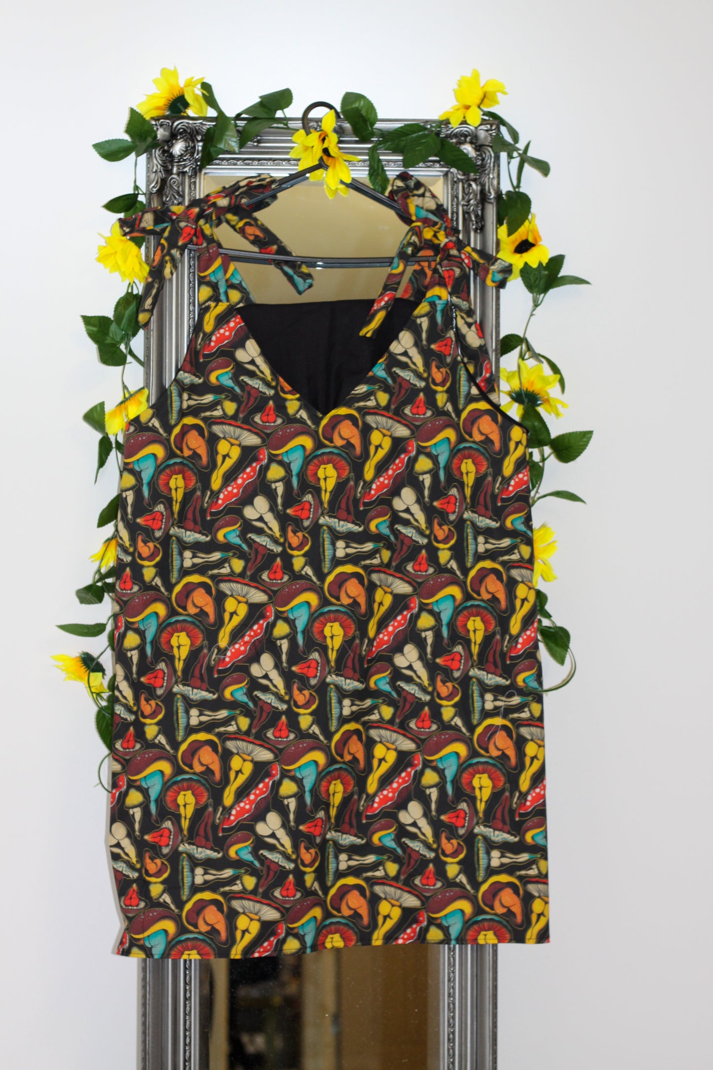 Frankie Slip Dress - Sexy Mushroom fabric