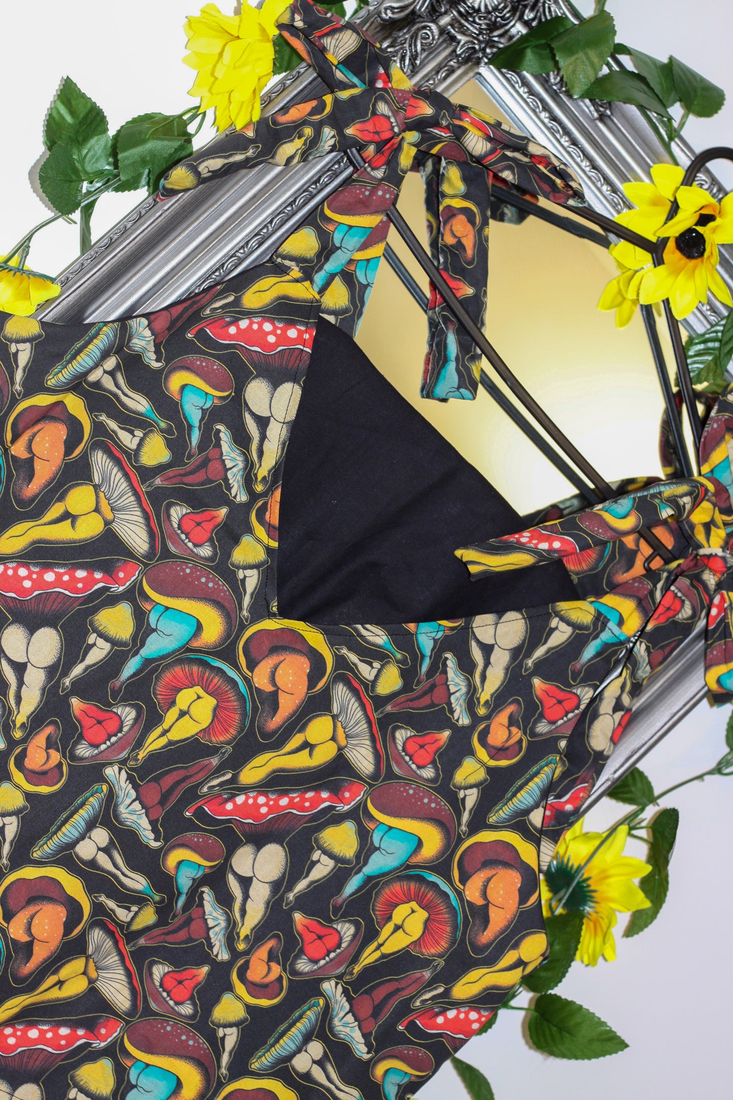 Frankie Slip Dress - Sexy Mushroom fabric