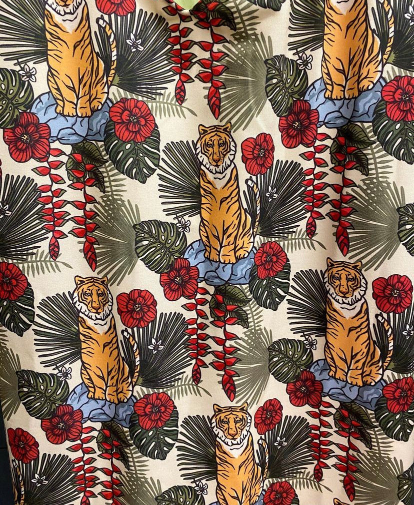 Frankie Slip Dress - The Jungle fabric