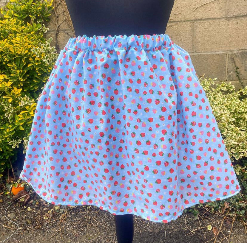 Strawberry Skies skirt