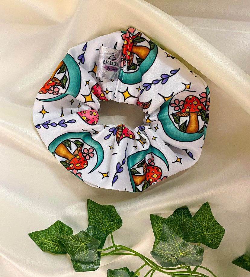 COTTON Mushroom Moons Scrunchie
