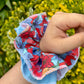 Double layered scrunchie - Floral Garden fabric