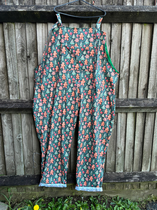 Dungarees - Gingerbread fabric