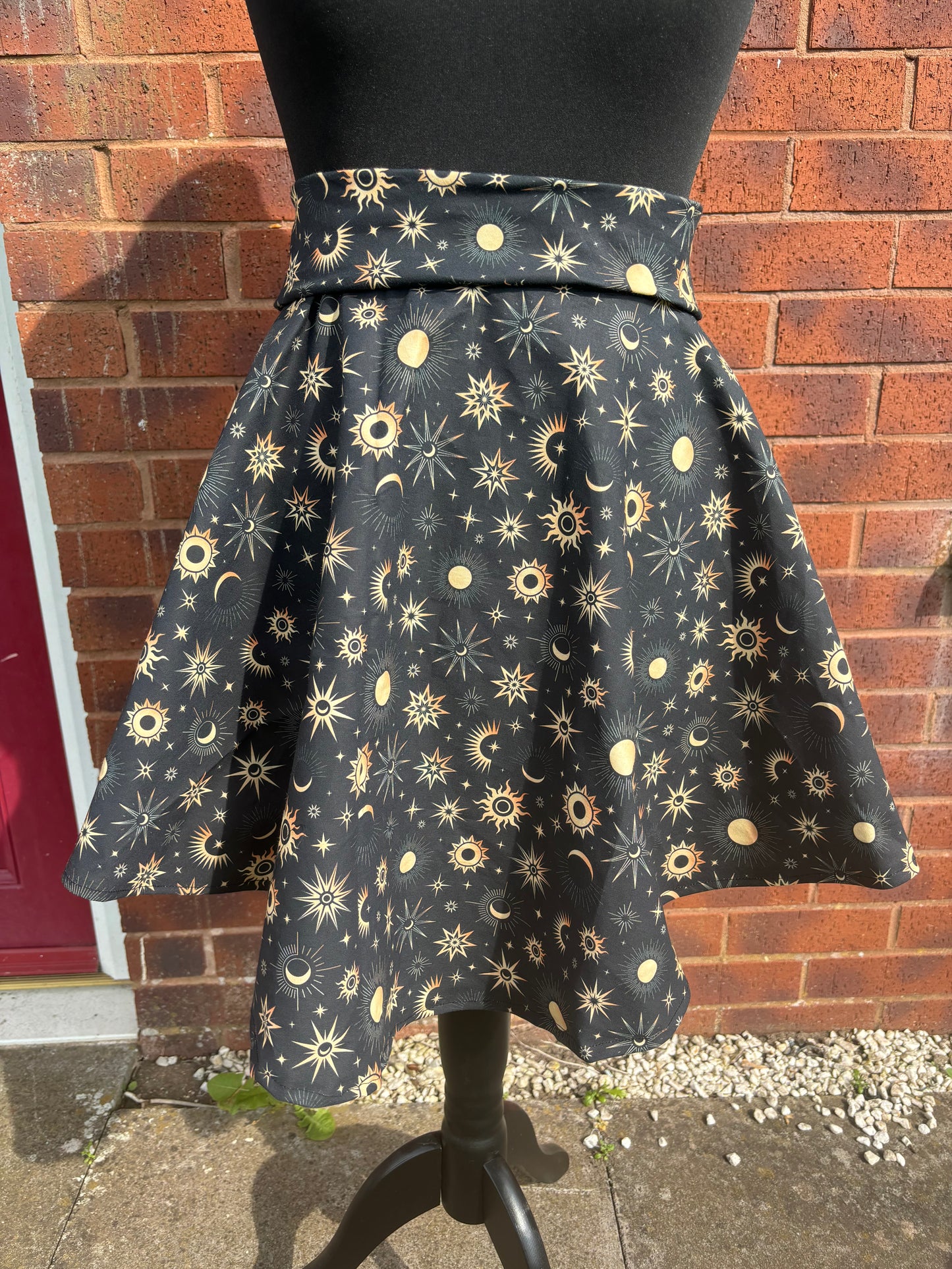 Skater Skirt/Full Circle Skirt - Golden Suns fabric