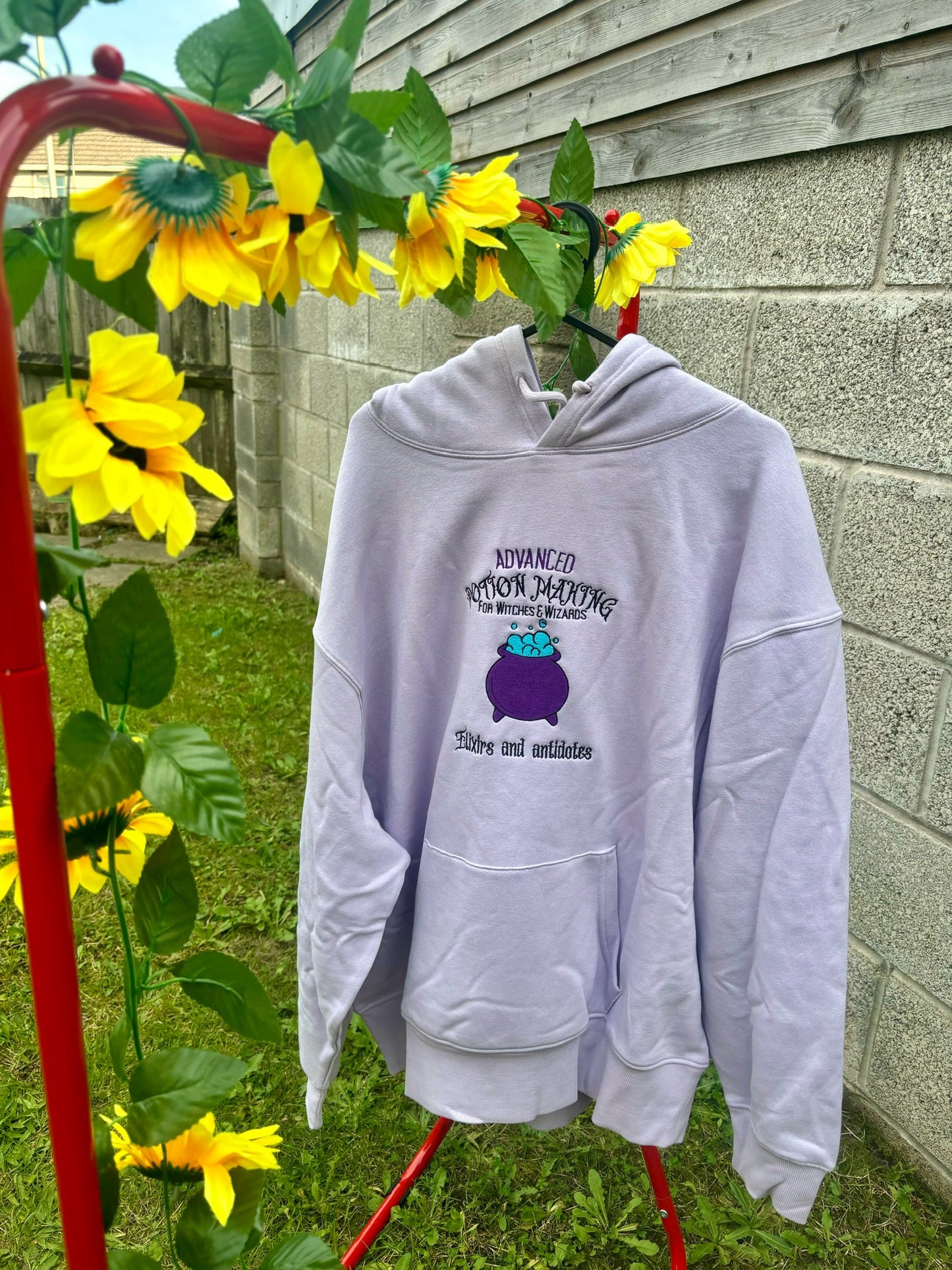 Advanced Potion Making Embroidered T-shirt, Sweatshirt or Hoodie. Lilac