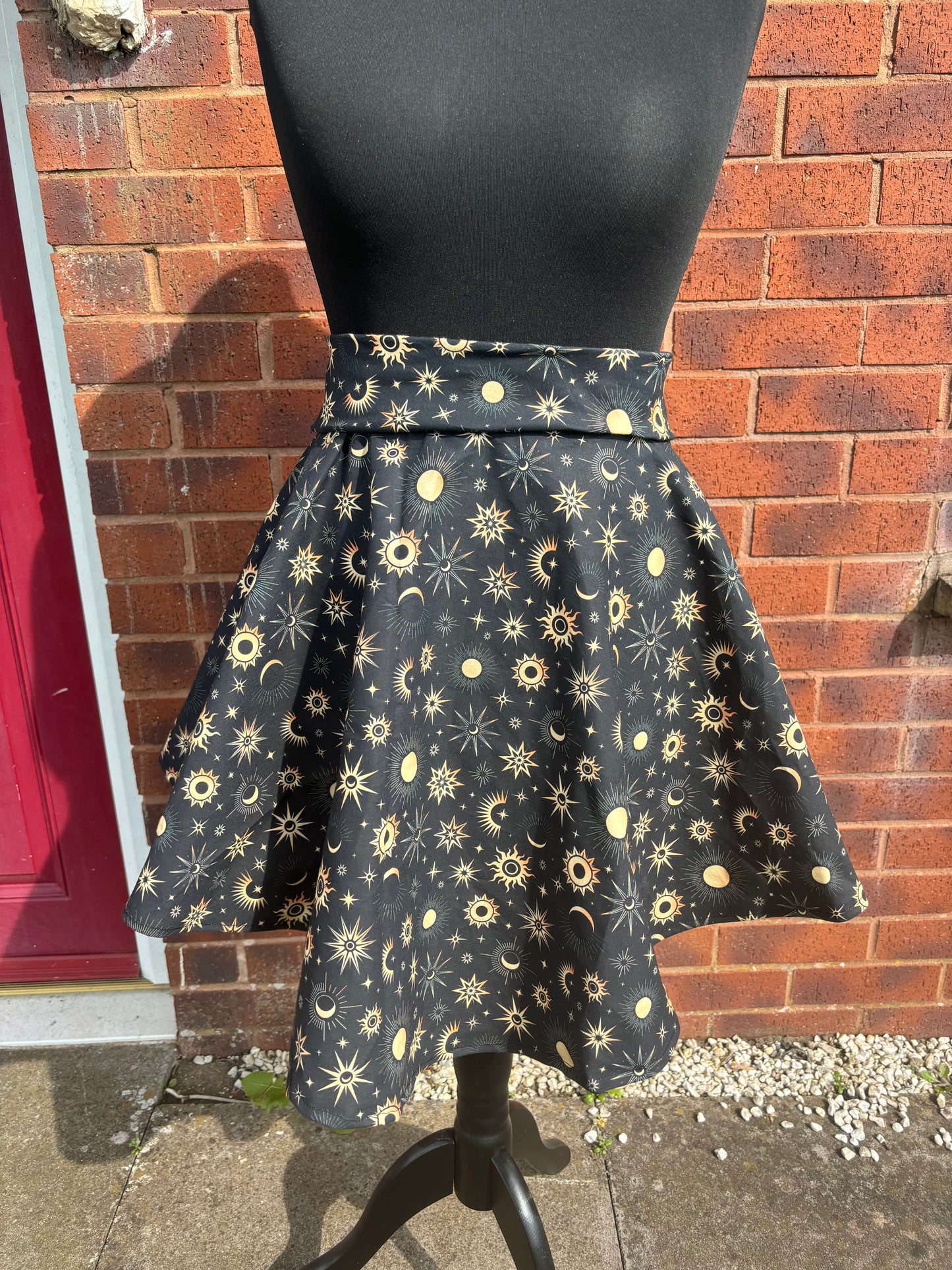 Skater Skirt/Full Circle Skirt - Golden Suns fabric