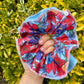 Double layered scrunchie - Floral Garden fabric