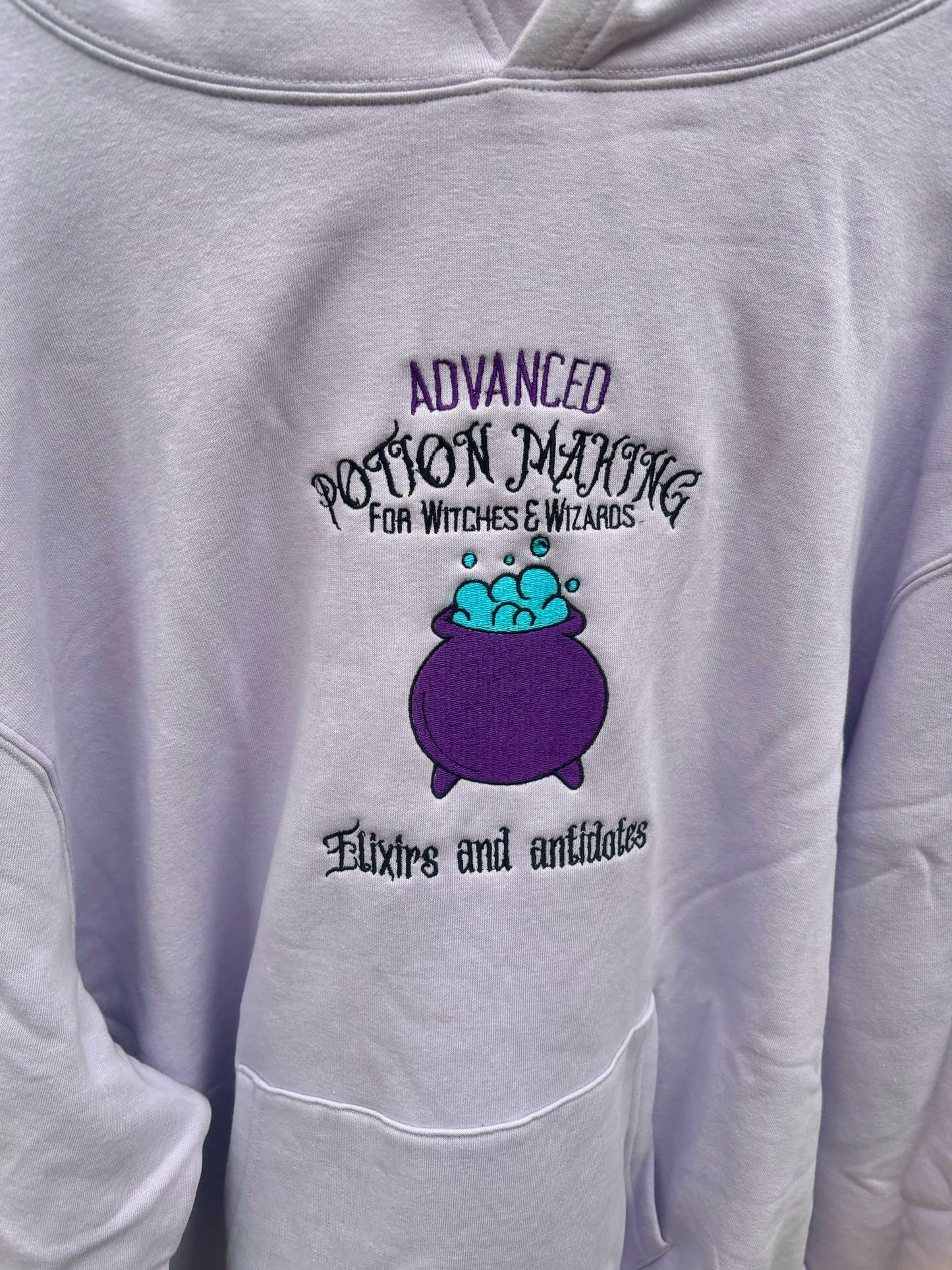 Advanced Potion Making Embroidered T-shirt, Sweatshirt or Hoodie. Lilac