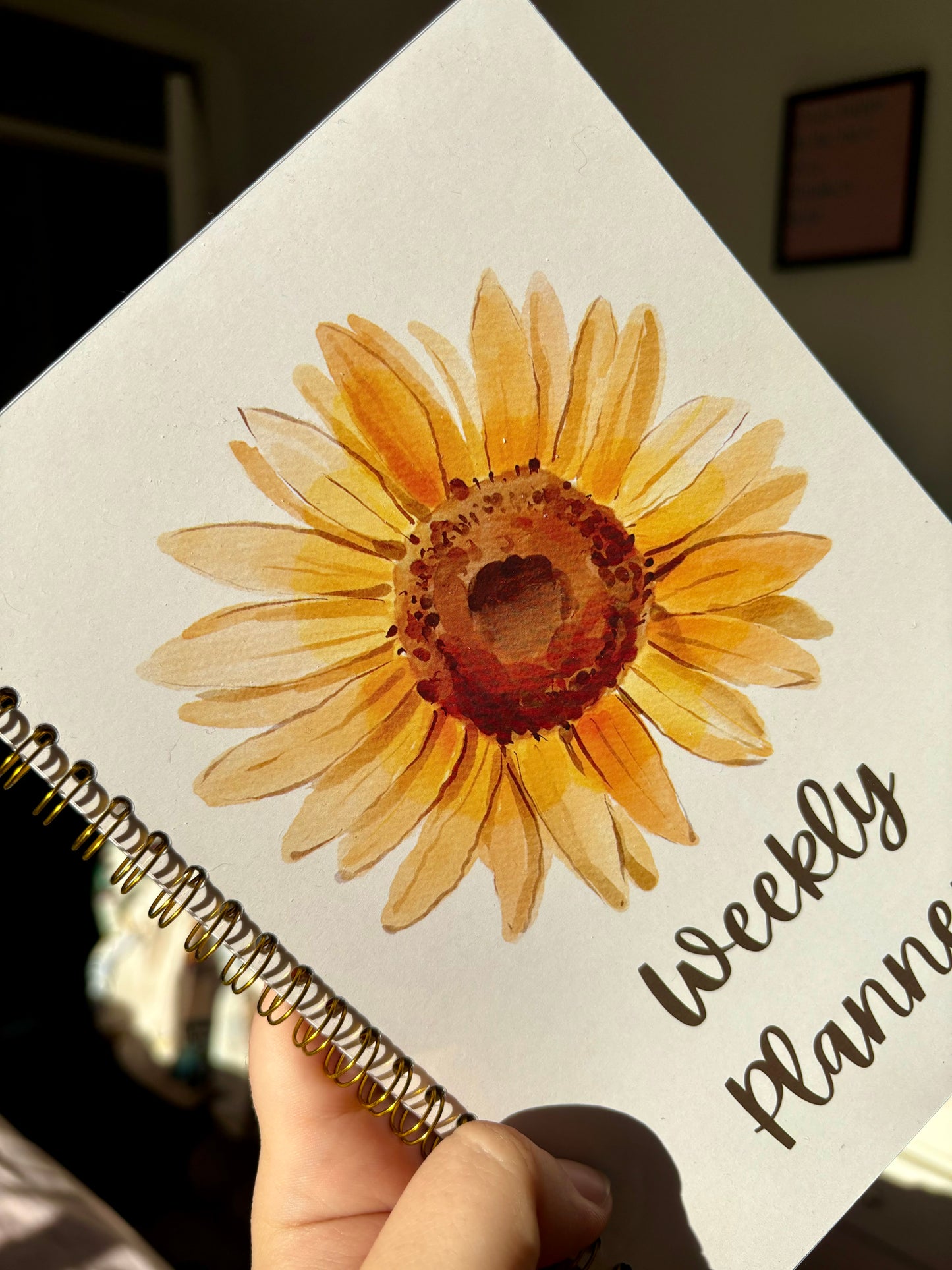 Sunflower Weekly Planner 15 weeks