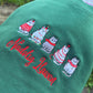 Christmas Cats Embroidered T-shirt, Sweatshirt or Hoodie. Bottle Green. WITHOUT TEXT. If you would like “Nadolig Llawen” let me know in the notes