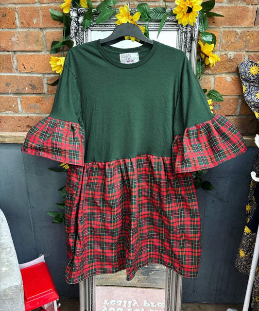 Christmas Tartan Smock dress