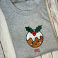 Noel Christmas Pudding Grey embroidered sweatshirt, hoodie, T-shirt