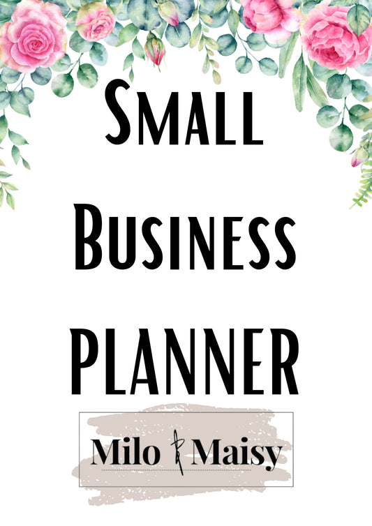 Custom small business planner for Megan