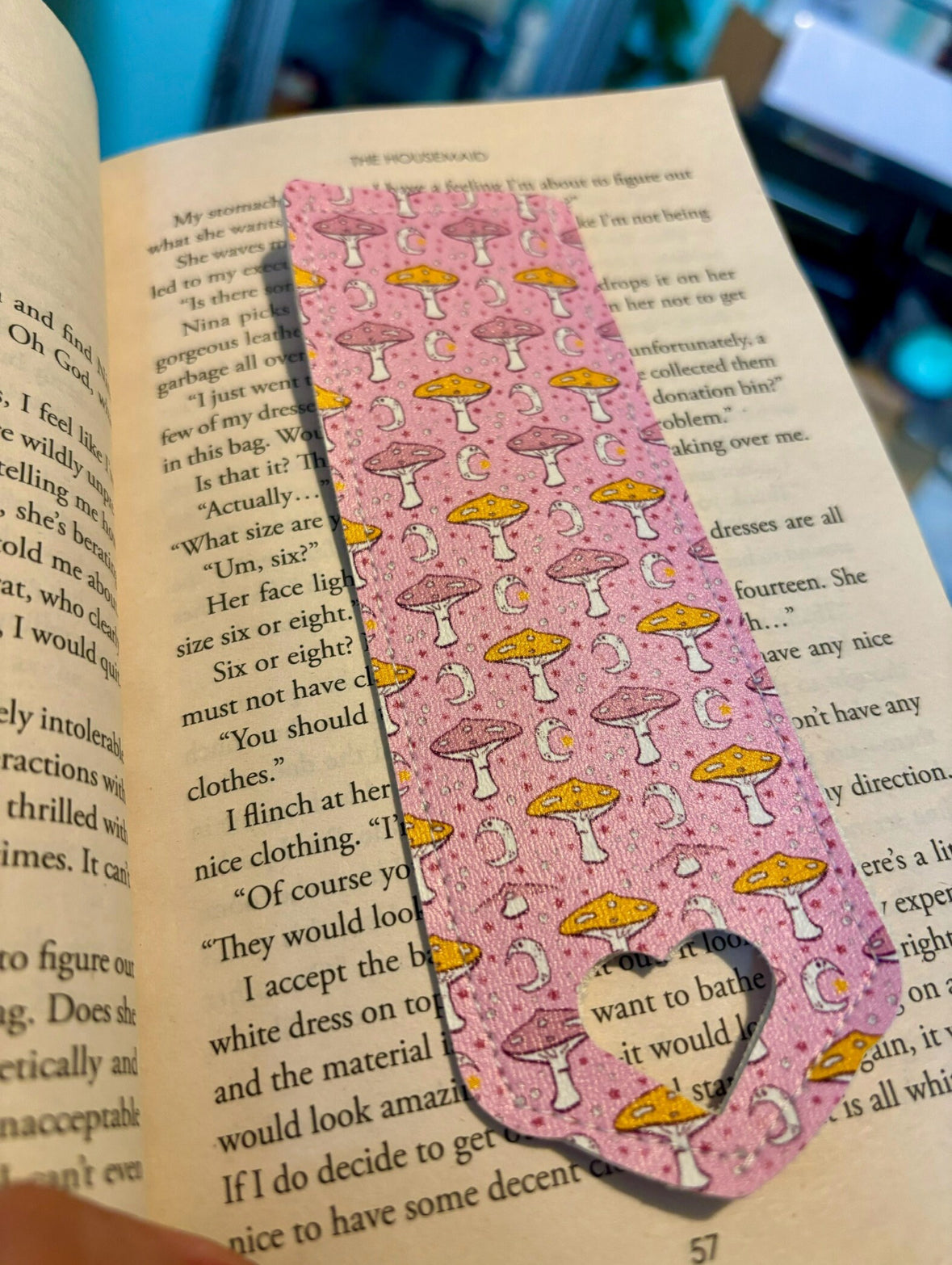 Faux leather bookmarks (multiple designs)