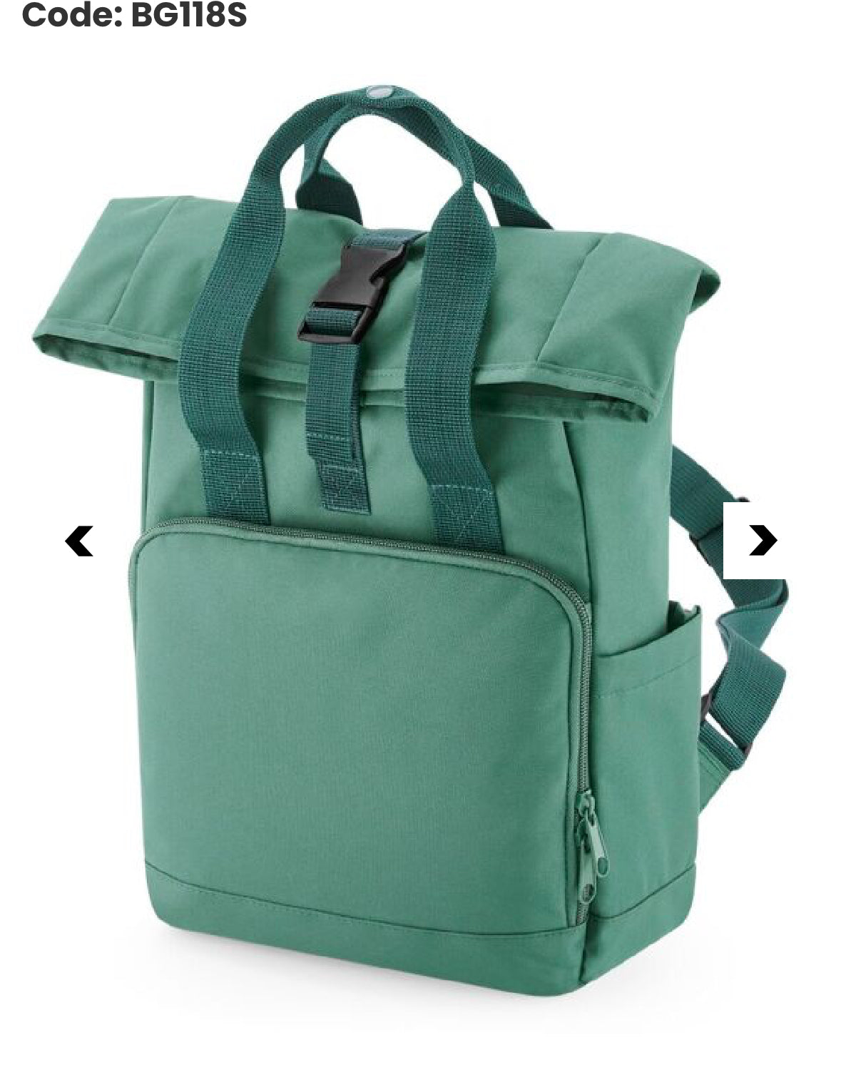 Custom order for Eloise - Ezra backpack in sage green colour as pictured