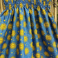 Shirred Tiered Cami Maxi Dress - Custom Teal Sun and Moon Fabric