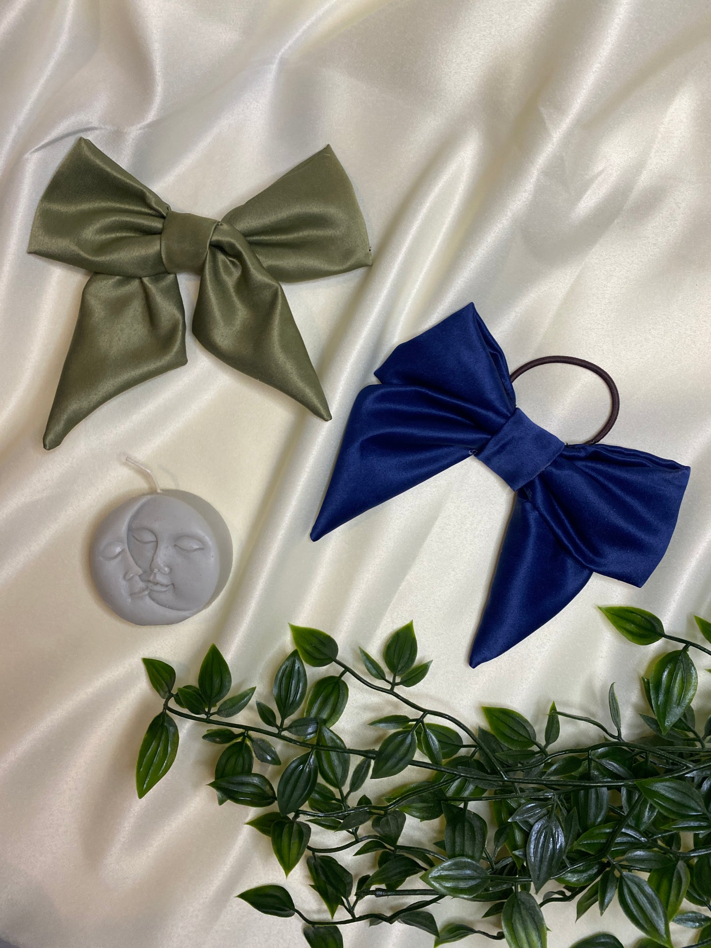 Olive Green Sailor Bow