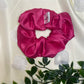 Cerise Pink - premium duchess silk scrunchie