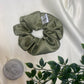 Olive Green - premium duchess silk scrunchie