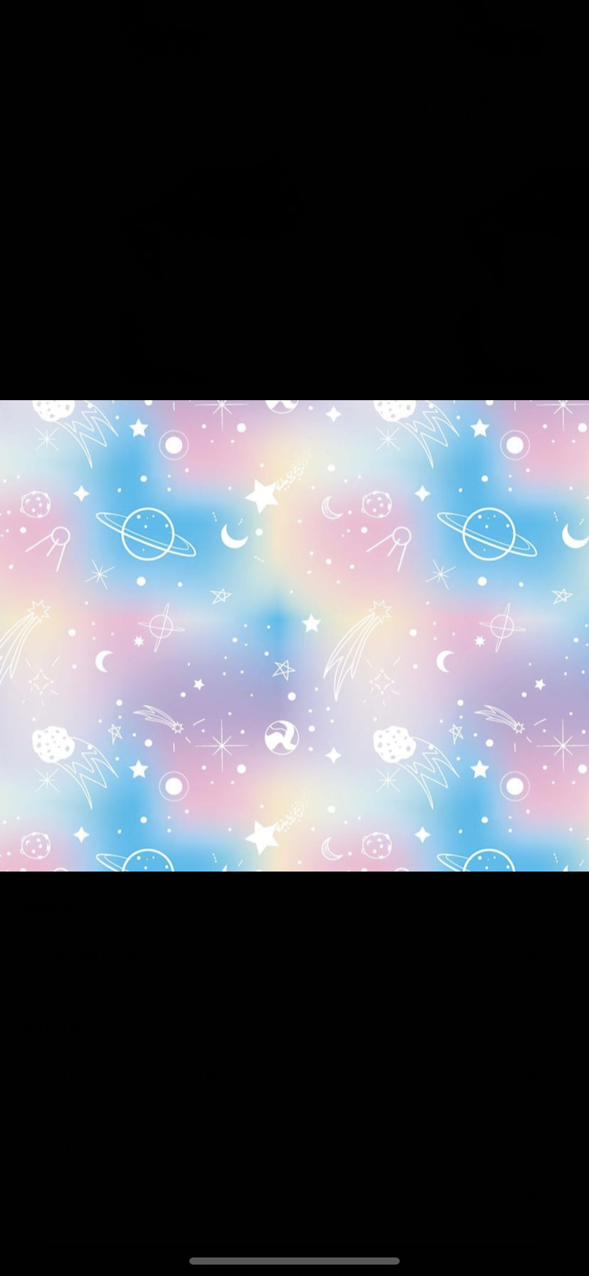 Custom listing for Maddy! Pastel Galaxy book sleeve/jacket with free bookmark