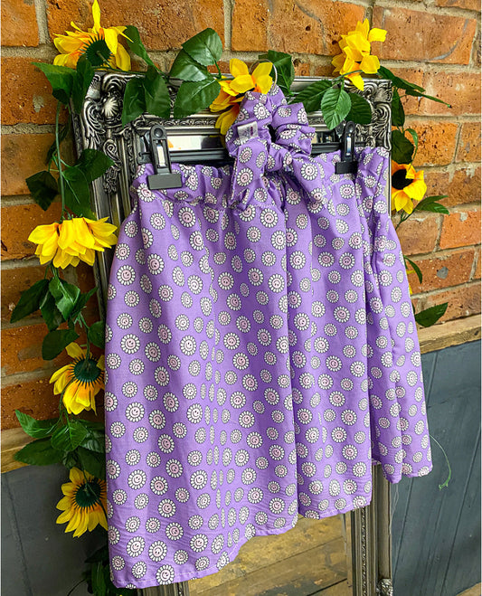 Purple Daisies skirt