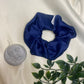 Midnight Blue - premium duchess silk scrunchie