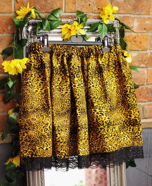 RTS Leopard Lace Skirt