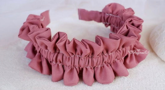 Ruffle headband for Maddy in teal 💙