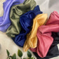 Midnight Blue - premium duchess silk scrunchie